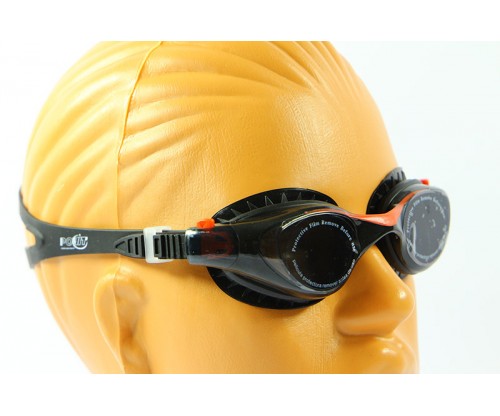 Povit GS23 Çocuk Yüzücü Gözlüğü Siyah-Kırmızı 